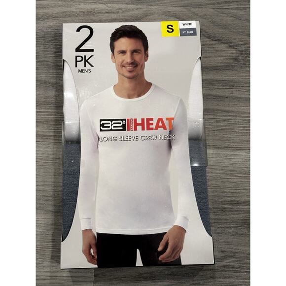 32 Degrees Other - 32 Degrees Heat Men's Base Layer 2-Pack Long Sleeve Crew Neck Size Small (34-36)